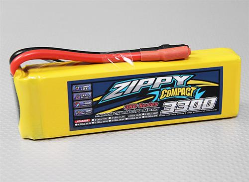 ZIPPY Compact 3300mAh 4S 35C Lipo Pack (21404) [ZC.3300.4S.35]